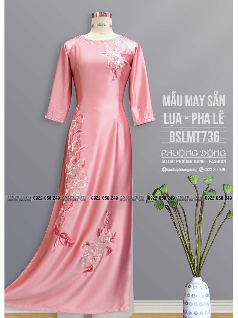 Áo Dài Bà Sui Lụa Thêu Kết Pha Lê BSLMT736